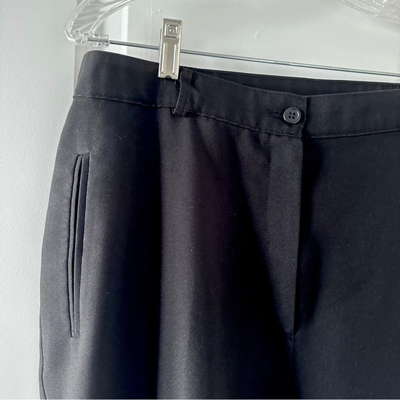 Vintage 90s Alia Classic Black Trousers Women’s Size 14 Stretch Waist Pants Work - Picture 3 of 12